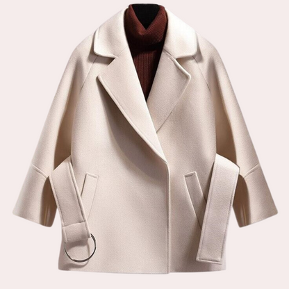 Variant image for Damen-Jacke, maßgeschneidert, mit Gürtel, luxuriös, warmer Stoff-1