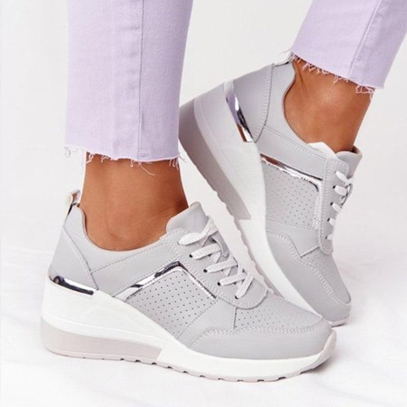 Variant image for Dam Sneakers Ergonomisk Design Andningsbart Material Vadderad Sula-9