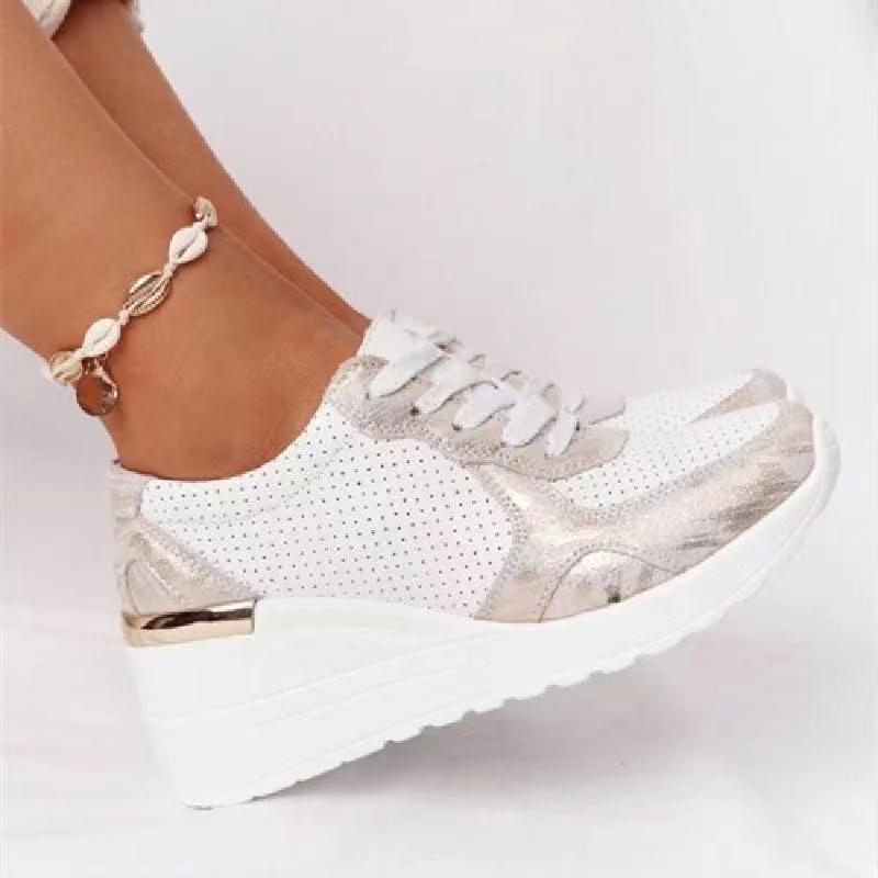Dam Sneakers Ergonomisk Design Andningsbart Material Vadderad Sula-6