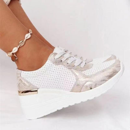 Dam Sneakers Ergonomisk Design Andningsbart Material Vadderad Sula-6