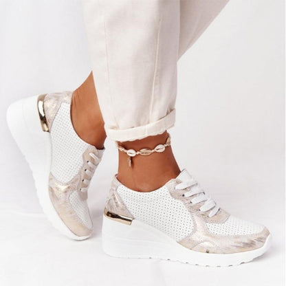 Dam Sneakers Ergonomisk Design Andningsbart Material Vadderad Sula-2