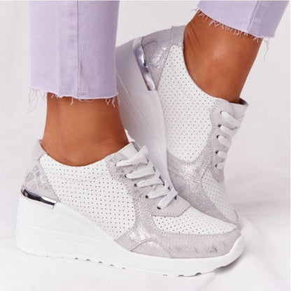 Dam Sneakers Ergonomisk Design Andningsbart Material Vadderad Sula-3