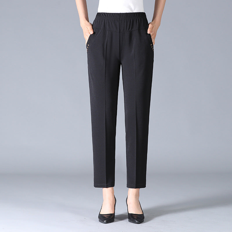 Herrbyxor Slim Fit Hög Kvalitet Polyester Bomull-2