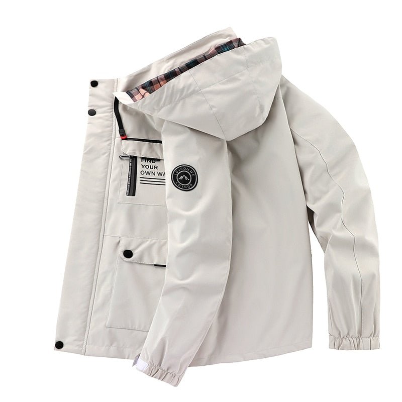 Herrar Vinterjacka Vattentät Polyester Isolerande Foder 3