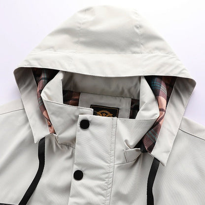 Herrar Vinterjacka Vattentät Polyester Isolerande Foder 4