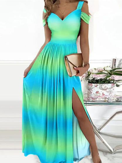 Variant image for Kvinnors Lång Klänning Off-Shoulder Bomull Polyester Maxi-6