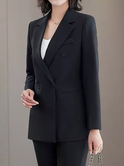 Variant image for Kvinnors Blazer Set Slim Fit Polyester Långa Ärmar-1