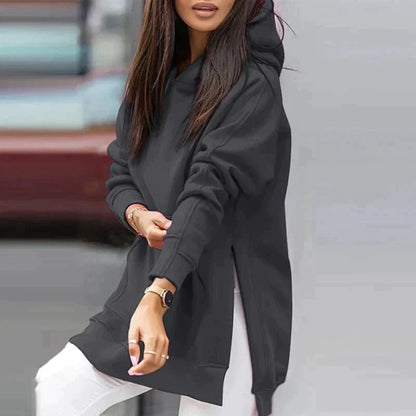 Dam Hoodie Monokrom Stil 100% Bomull 2