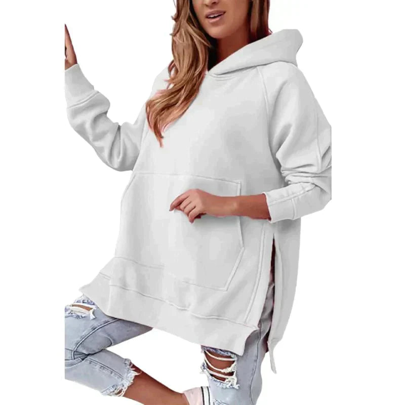 Dam Hoodie Monokrom Stil 100% Bomull 9