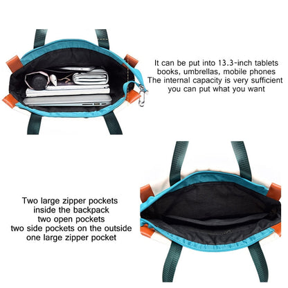 Kvinnors Skolryggsäck Trendig Hållbar Polyester med Flera Fack-5