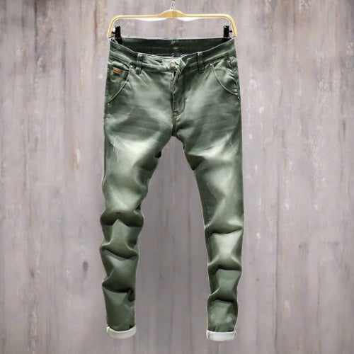 Herr Jeans Stretch Satin-Glow Finish Klassisk Femficksdesign-1
