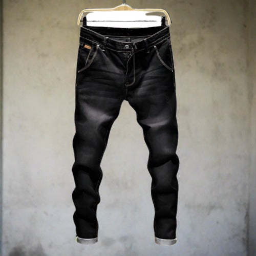 Herr Jeans Stretch Satin-Glow Finish Klassisk Femficksdesign-3