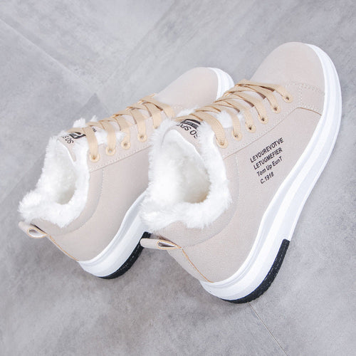 Dam Sneakers Modern Design Bekväm Textil-1