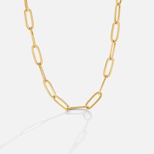 Kvinnors Halsband Pappersklippdesign Rostfritt Stål 18 Karat Förgyllt-1