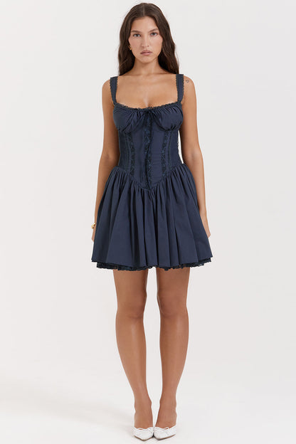 Dam Klänning Minikorsett Elegant Polyester-1