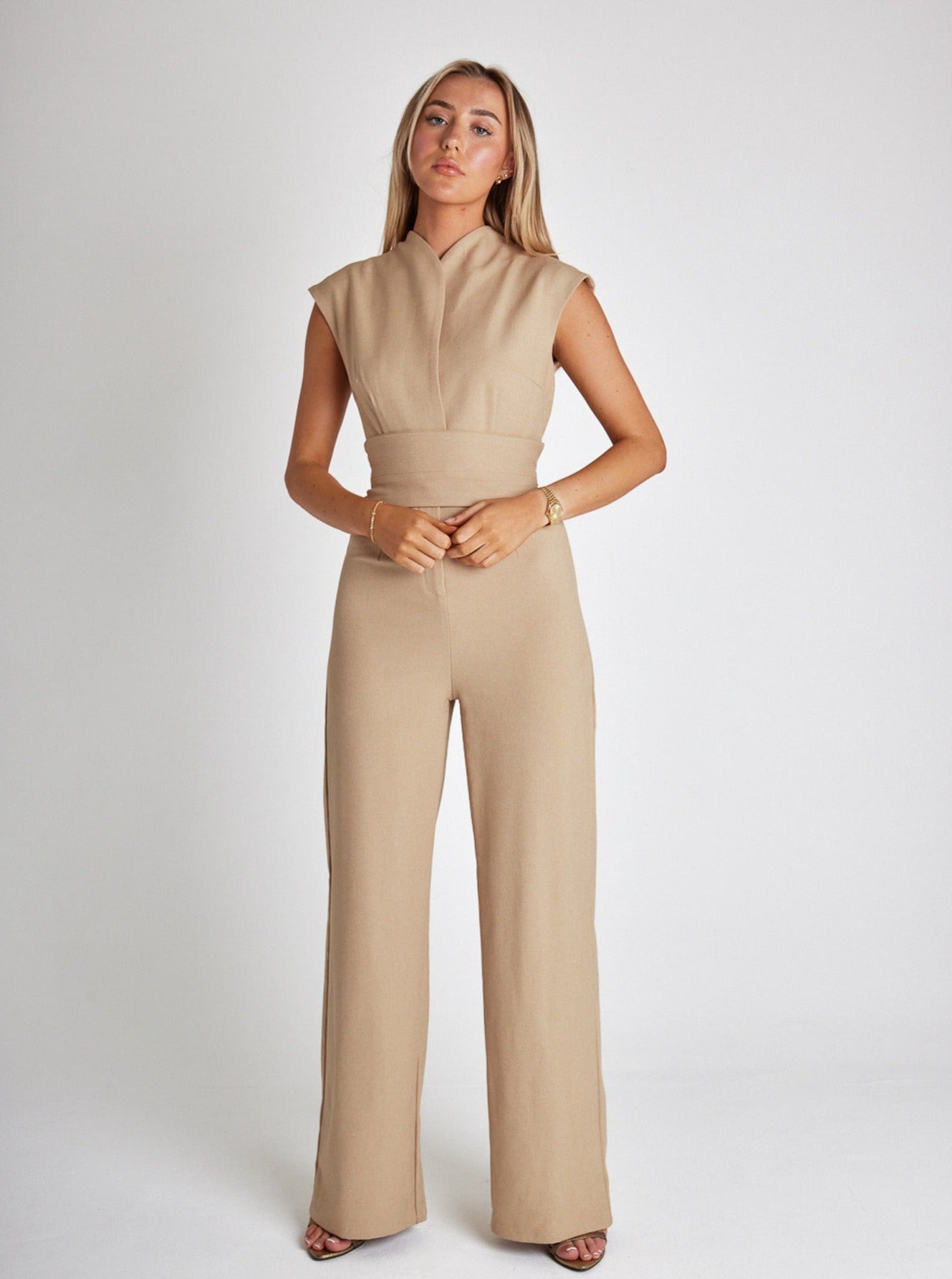 Dam Jumpsuit Ärmlös Stilren Polyester-2