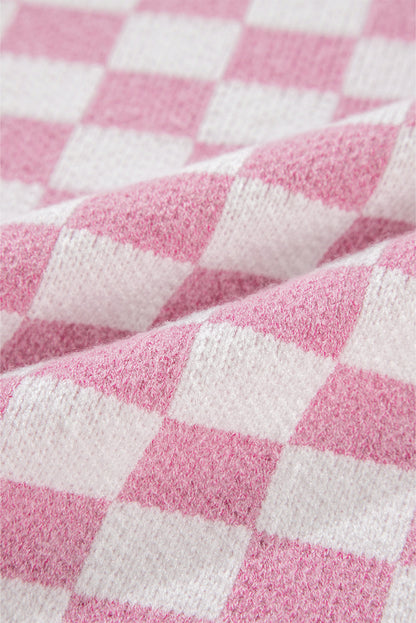 Dam Tröja V-ringad med Knappar och Hängande Axlar i 100% Akryl-6