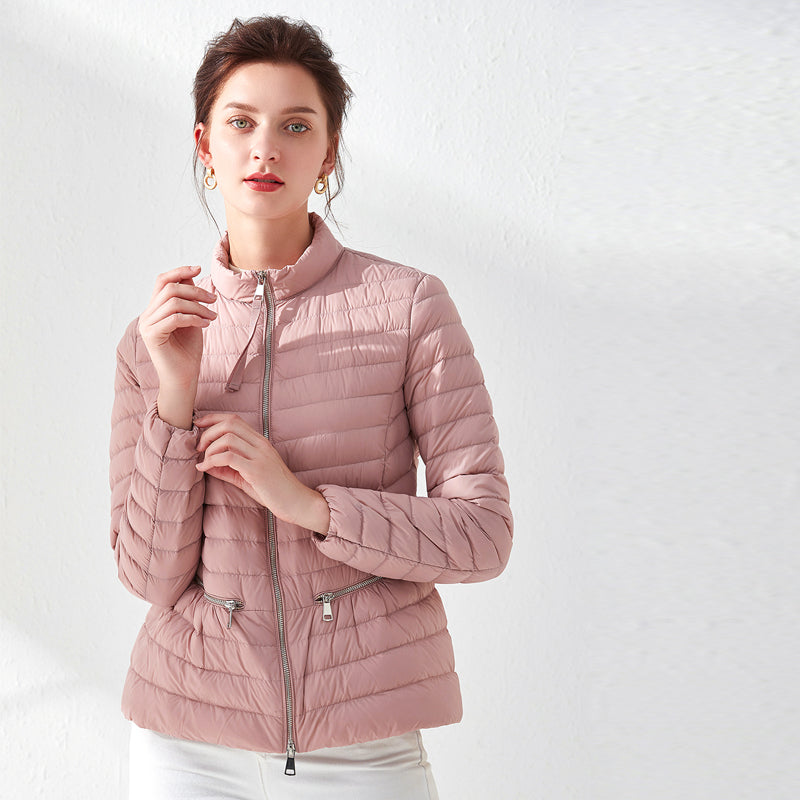 Dam Parkas Slim Fit Vattentålig Jacka För Vår och Vinter-4