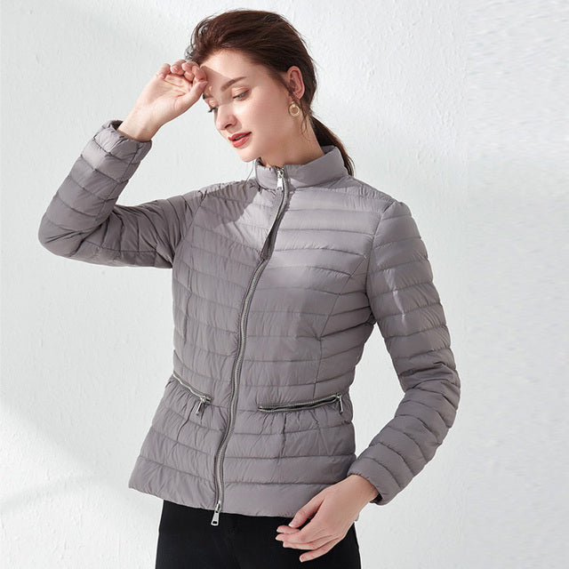 Variant image for Dam Parkas Slim Fit Vattentålig Jacka För Vår och Vinter-4