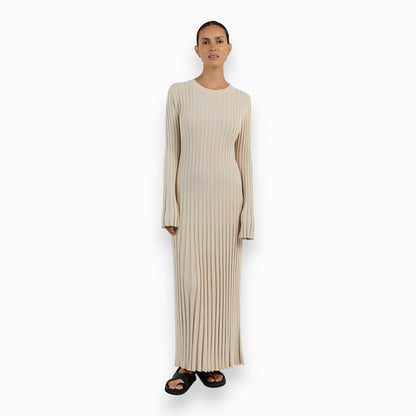 Variant image for Maxiklänning Dam Randig Polyester Långa Ärmar-7