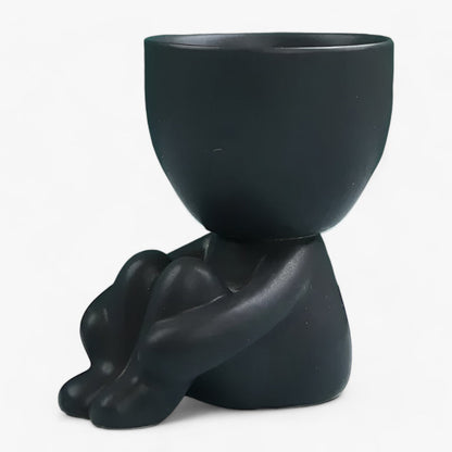 Keramische Blumentopf für Sukkulenten – Nordisches Design, 10 cm Höhe, Robuste und Elegante Dekoration 1