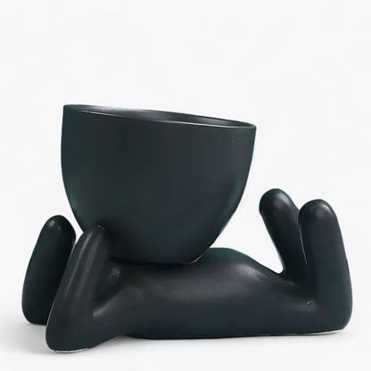Keramische Blumentopf für Sukkulenten – Nordisches Design, 10 cm Höhe, Robuste und Elegante Dekoration 5