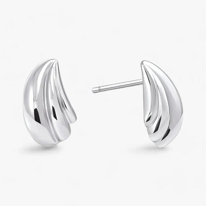 Kvinnors Örhängen Tidlös Design i Silver eller Guld-5