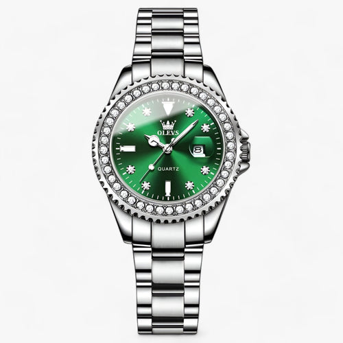 Kvinnors Armbandsur Minimalistisk Rostfritt Stål Diamantdetaljer-1