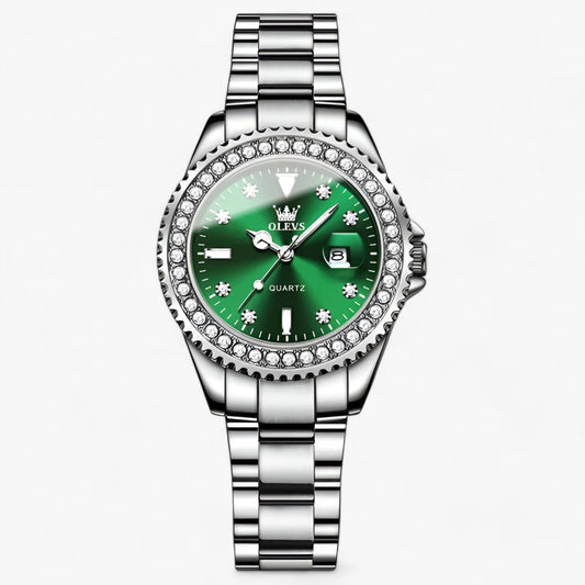 Kvinnors Armbandsur Minimalistisk Rostfritt Stål Diamantdetaljer-1