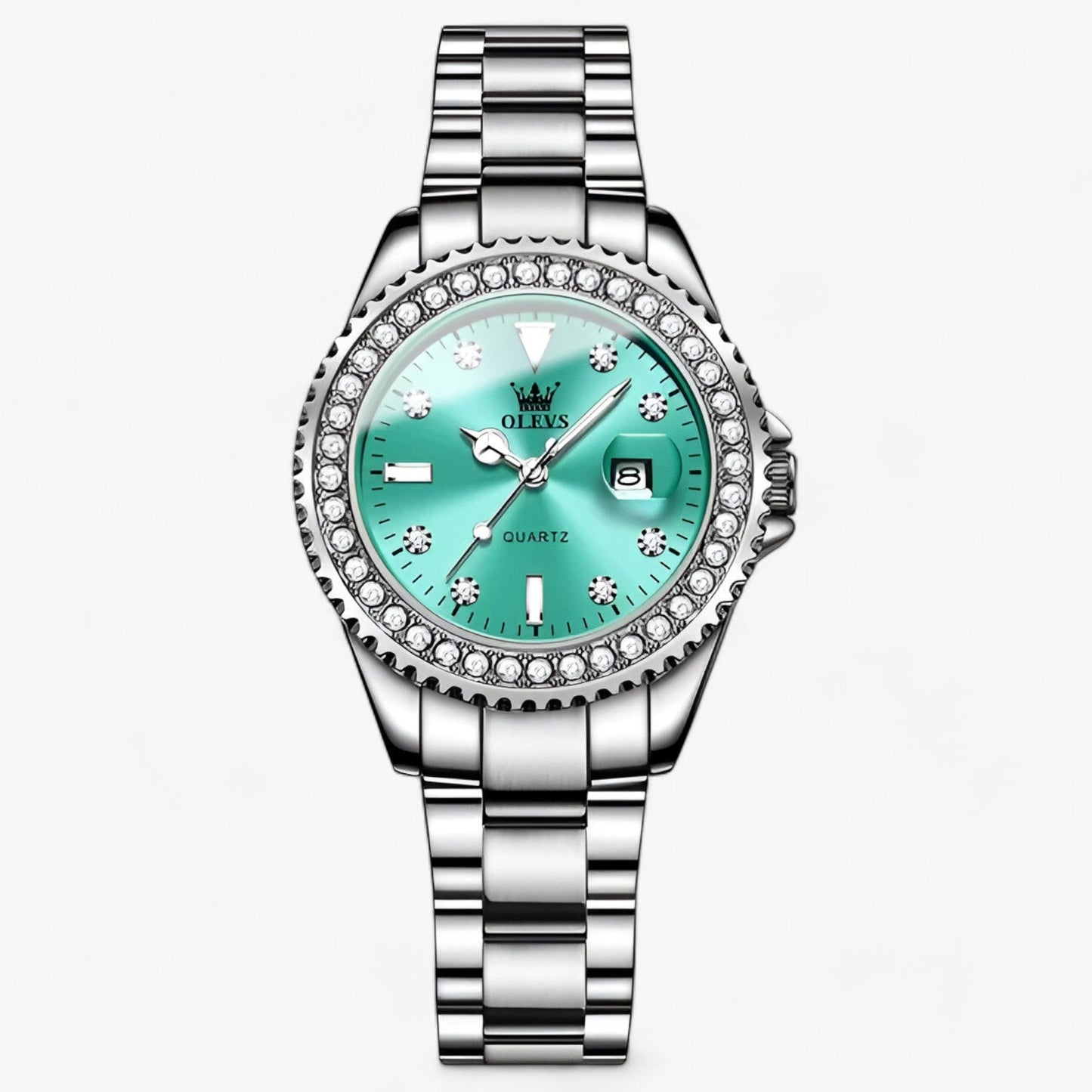 Variant image for Kvinnors Armbandsur Minimalistisk Rostfritt Stål Diamantdetaljer-7