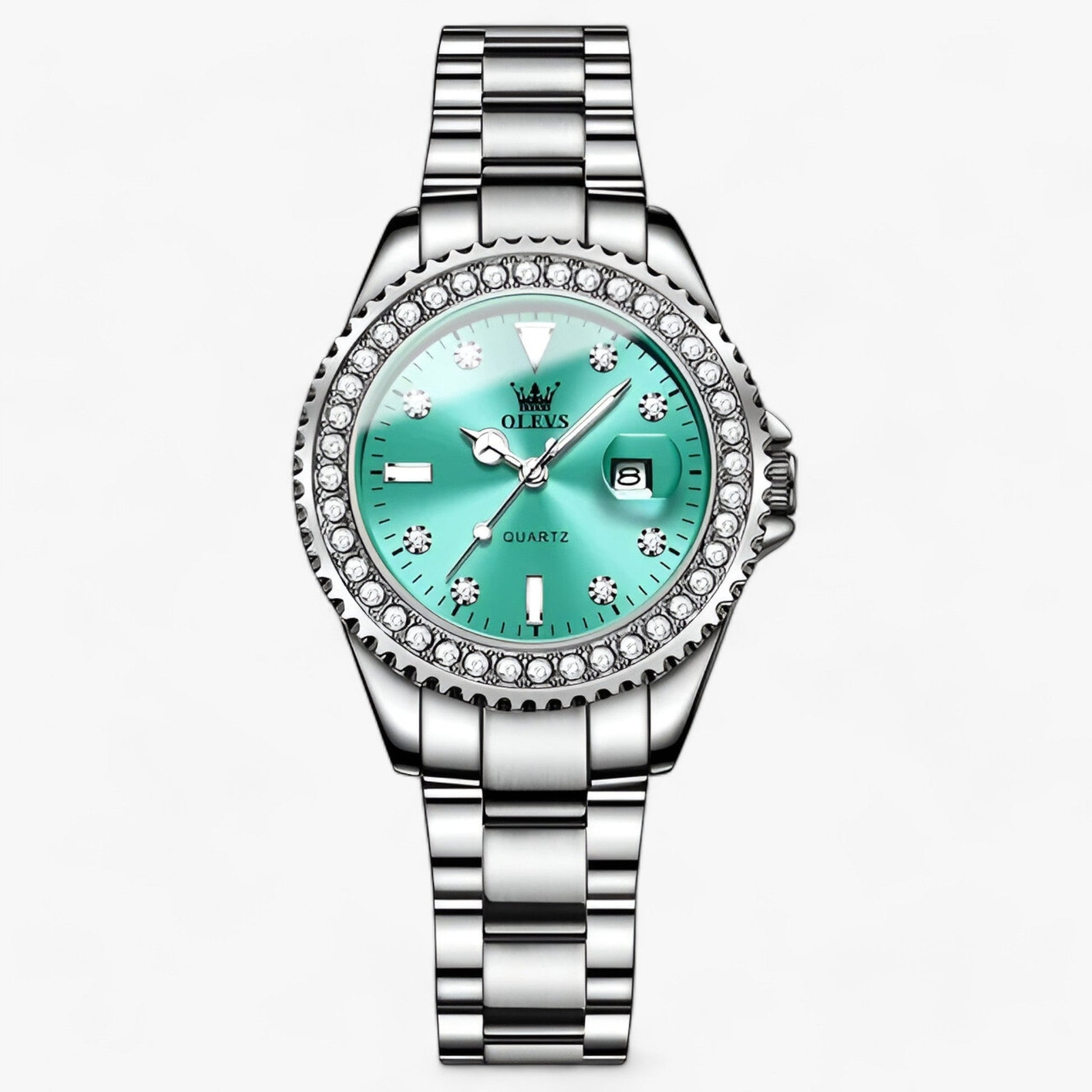 Variant image for Kvinnors Armbandsur Minimalistisk Rostfritt Stål Diamantdetaljer-7