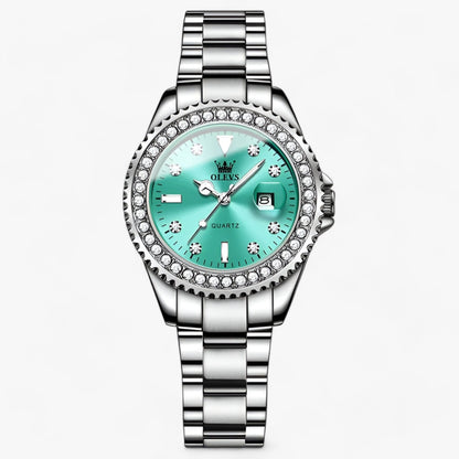 Variant image for Kvinnors Armbandsur Minimalistisk Rostfritt Stål Diamantdetaljer-7