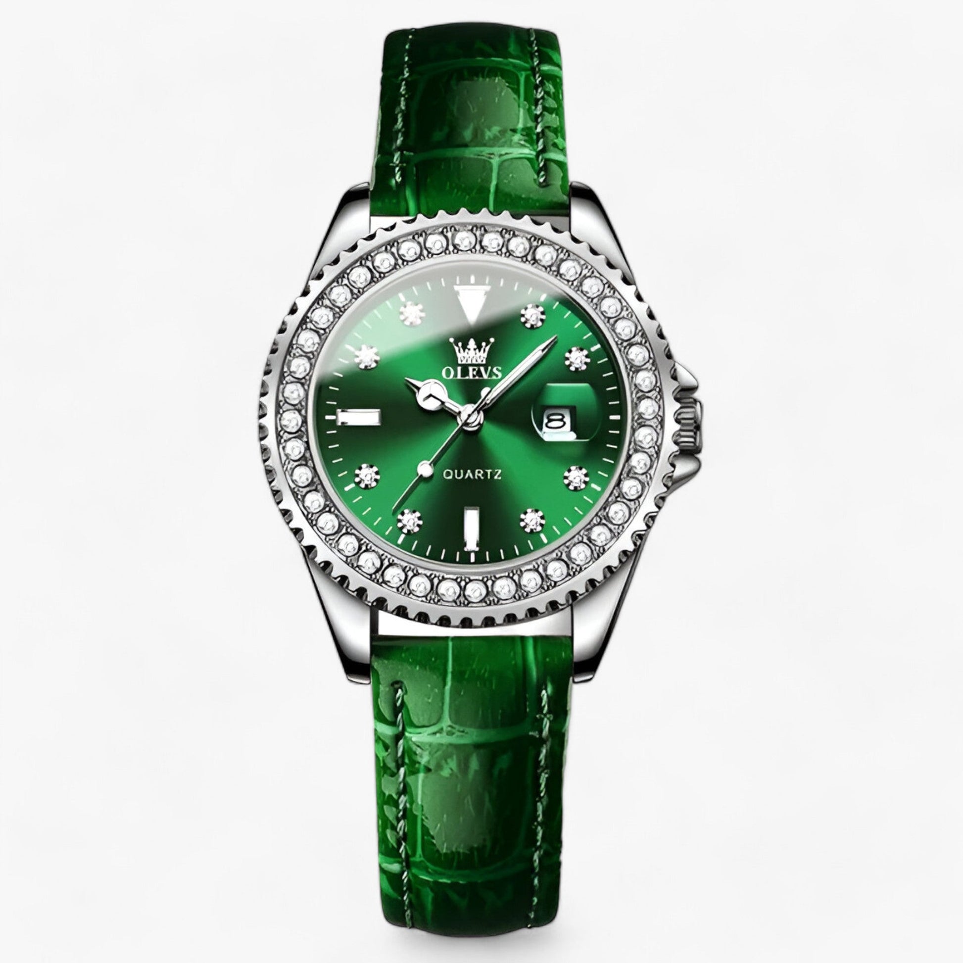 Variant image for Kvinnors Armbandsur Minimalistisk Rostfritt Stål Diamantdetaljer-3