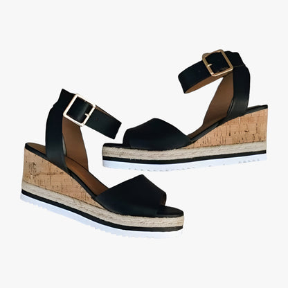 Ortopedische Kilsandalen für Frauen aus Veganleder – Komfortable Plattform mit 3 cm Absatzhöhe und flexibler Passform 5