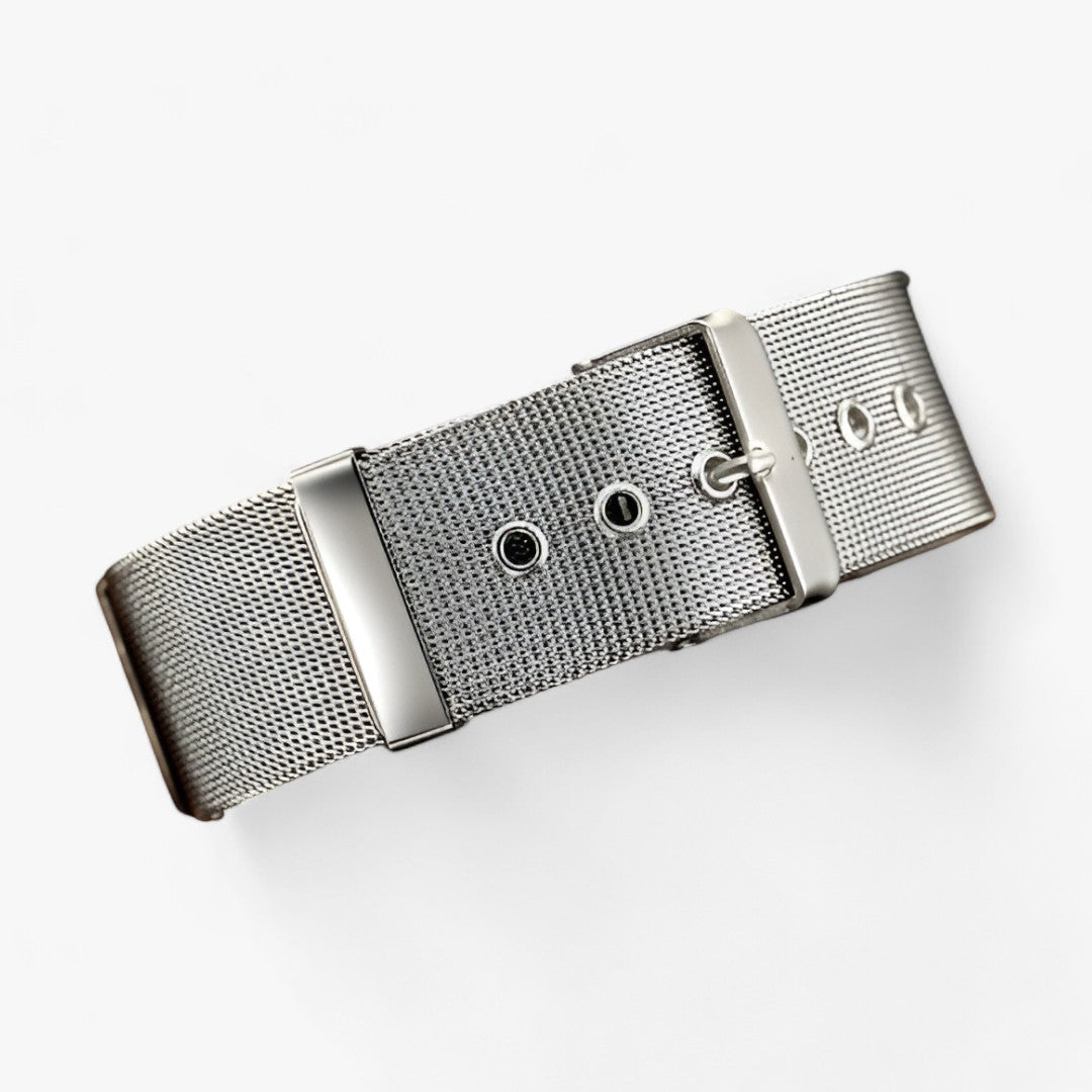 Herrklocka Multi-Zon Elegant Rostfritt Stål och Läder 3