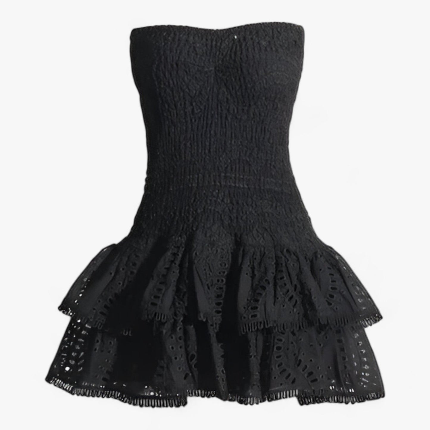 Dam Miniklänning Delad Design Bomull Polyester-4