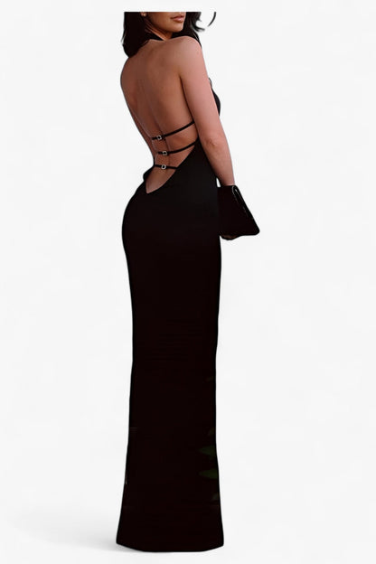 Dam Bodycon Klänning Ärmlös Sommar Lätt Material-2