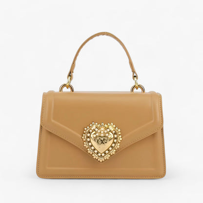 Handväska Dam Clamshell Design Syntetiskt Läder-5