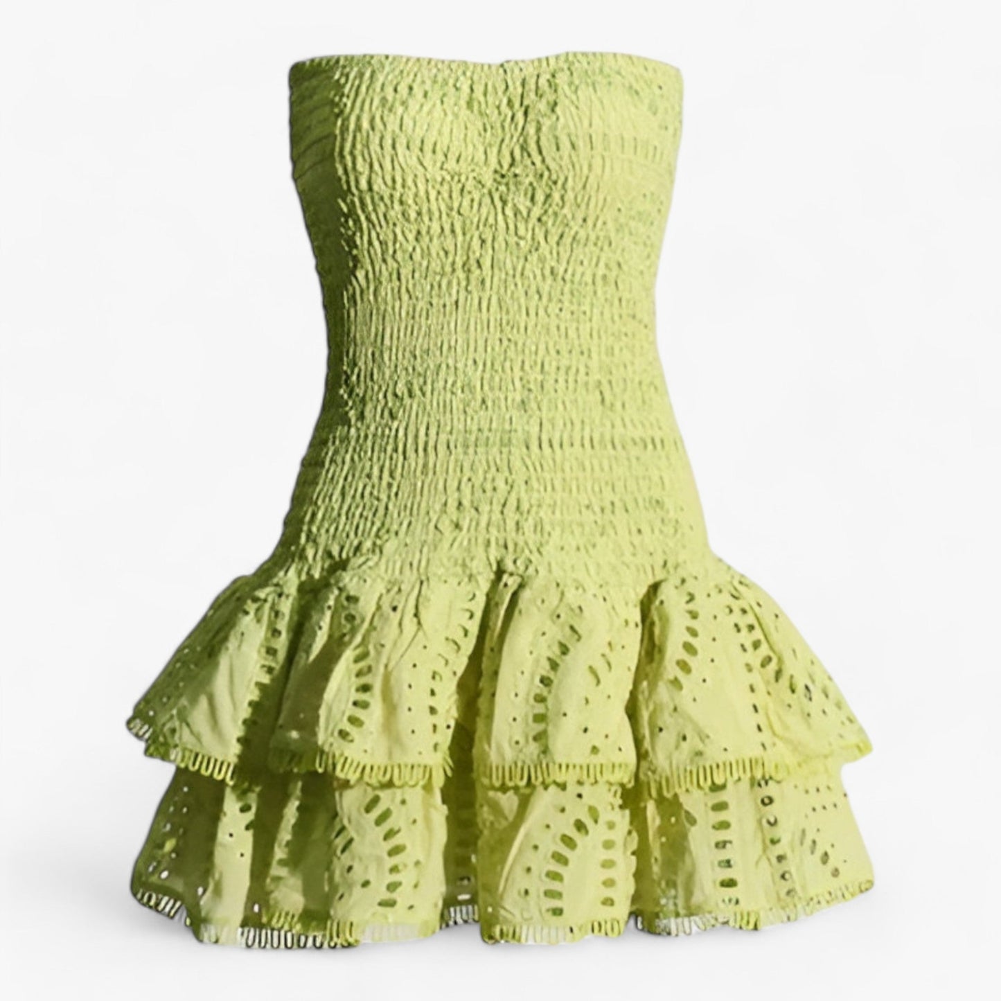 Kvinnor Klänning Ärmlös Hög Midja Polyester-5