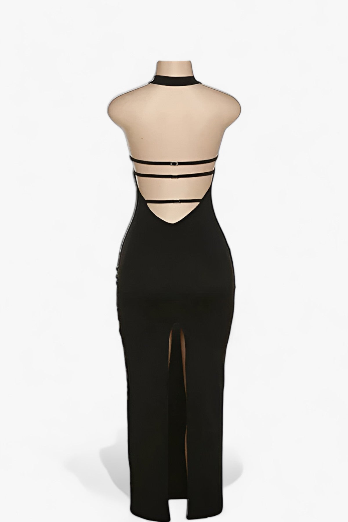 Dam Bodycon Klänning Ärmlös Sommar Lätt Material-3