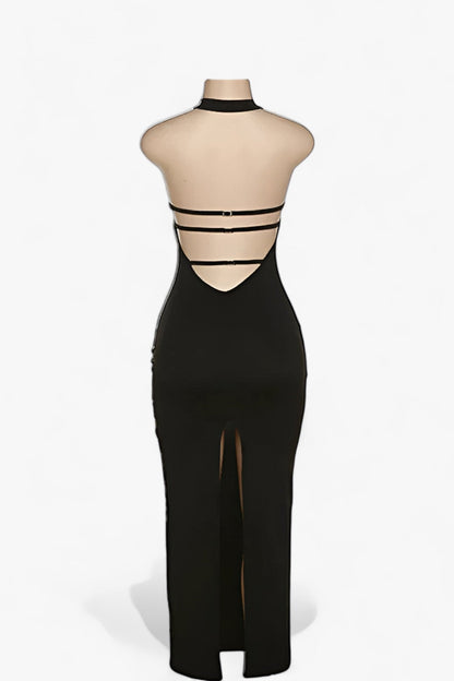 Dam Bodycon Klänning Ärmlös Sommar Lätt Material-3