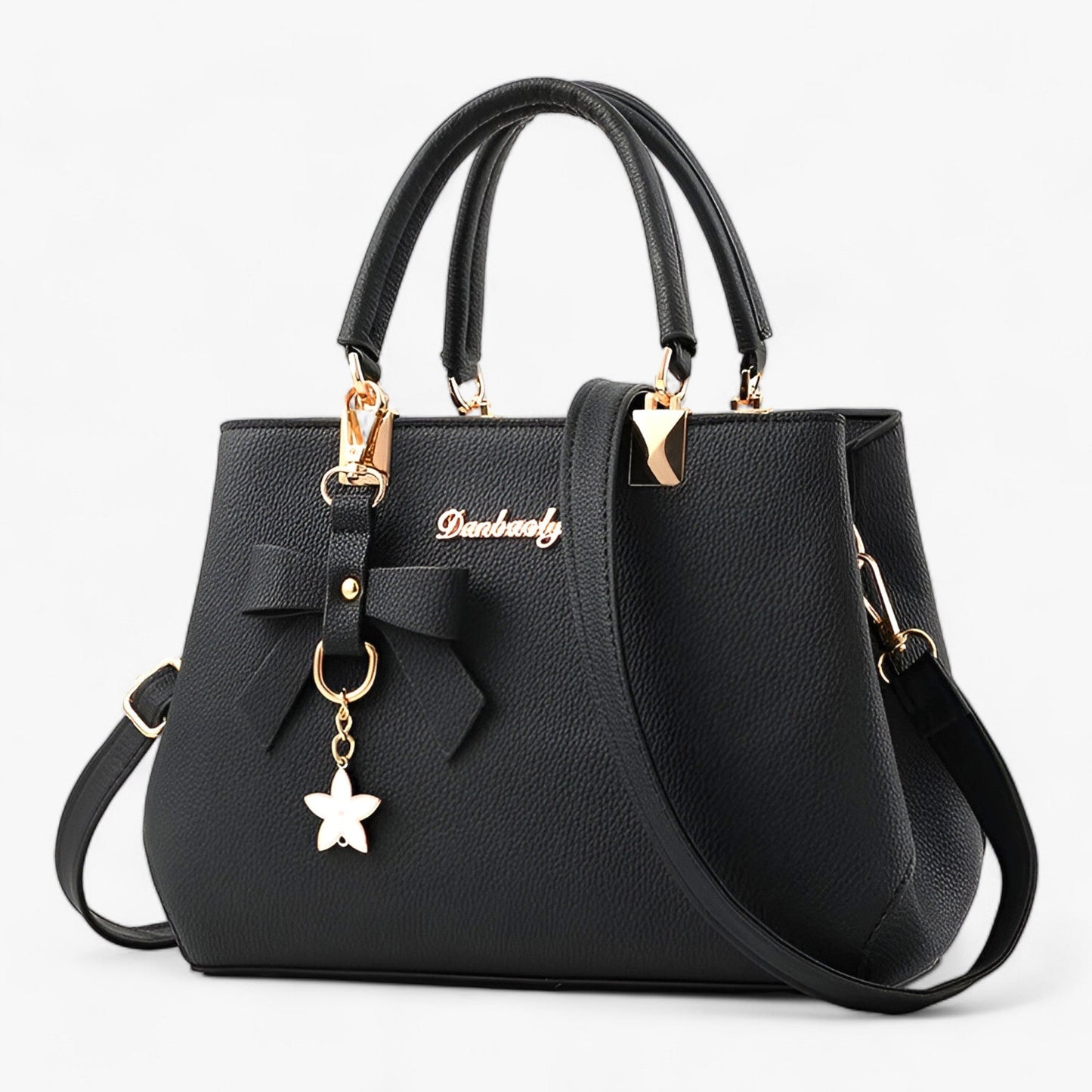 Dam Axelväska Blommönster Multifunktionell Syntetiskt Material-3