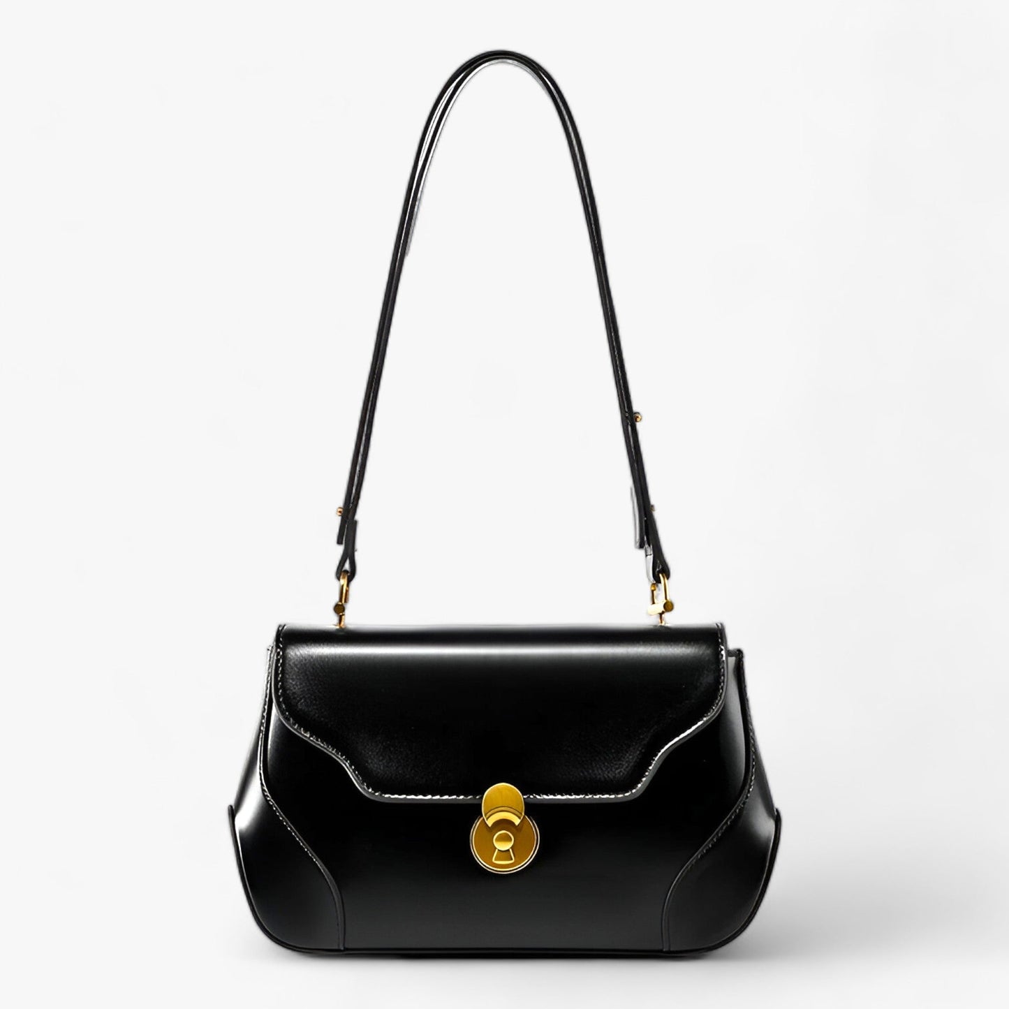 Variant image for Dam Axelväska Sadelstil Äkta Läder-2