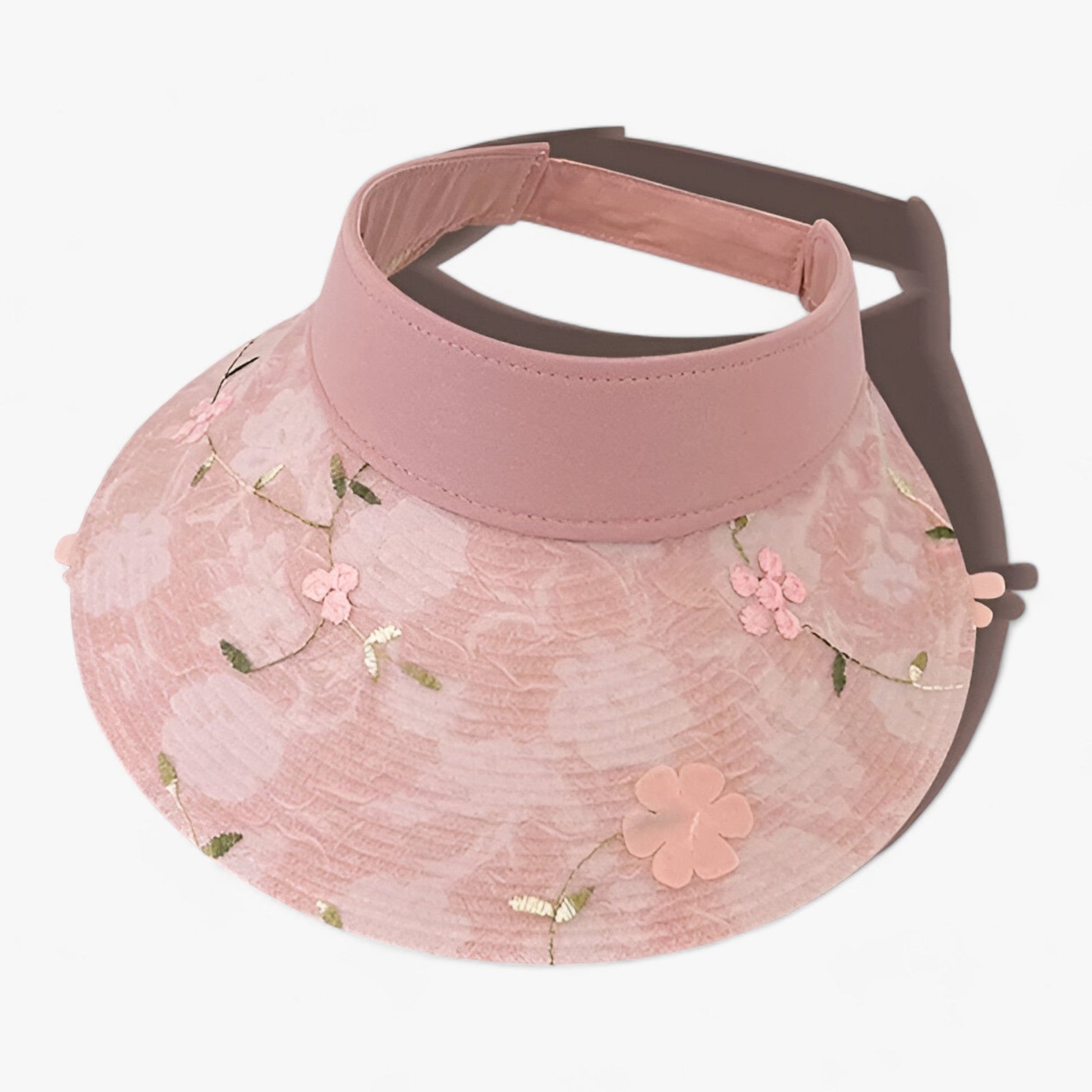 Dam Strandhatt Vikbar Halm med Blommor-5