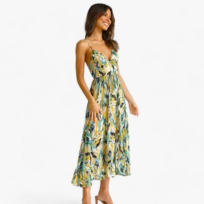 Kvinnors MIDI-klänning Boho-Chic 100% Polyester 4