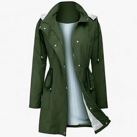 Dam Vindjacka Lätt Vindresistent Polyester Elegant Design-1