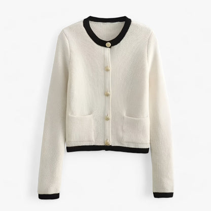 Kvinnors Lång Kofta Stickad Slim Fit Polyester-4