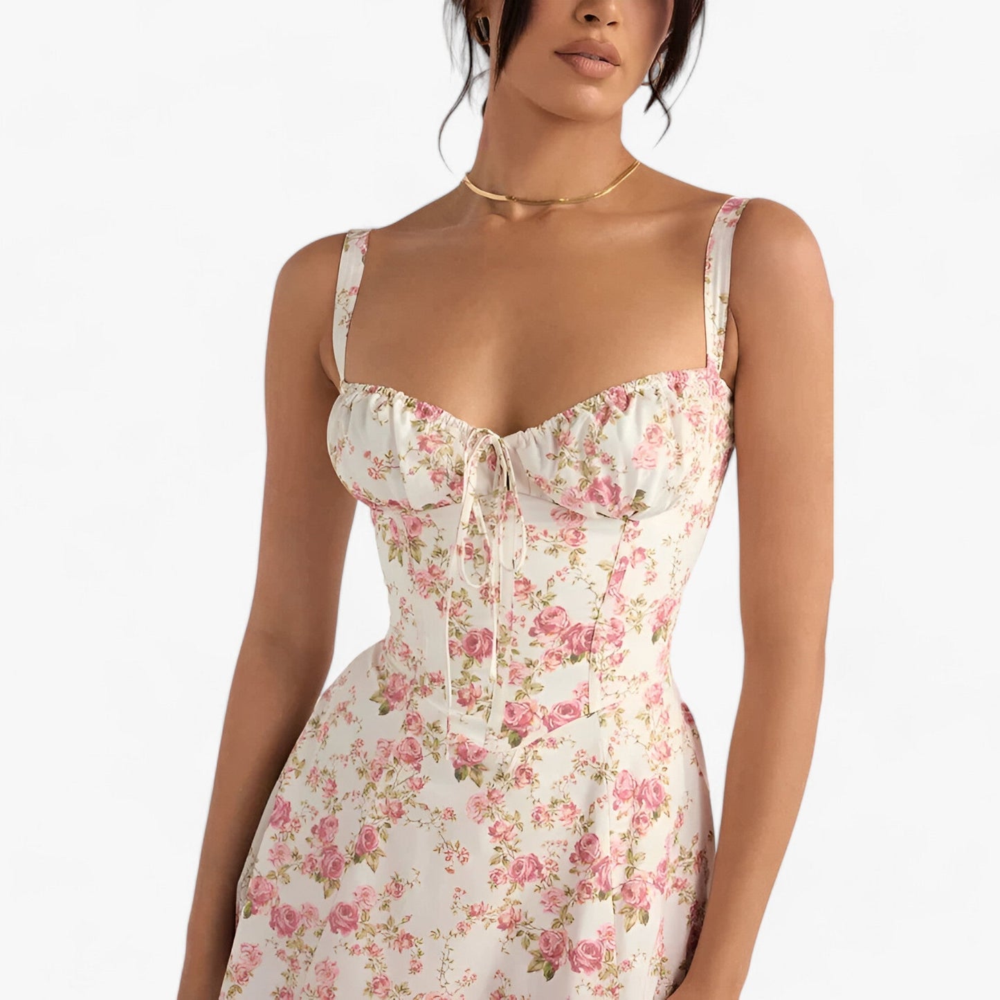 Dam Korsettklänning Med Smickrande Snitt Högkvalitativt Tyg 3