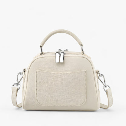 Axelväska Dam i Äkta Läder med Justerbar Axelrem – Mångsidig Skinnaxelväska för Vardagsbruk och Fest 6