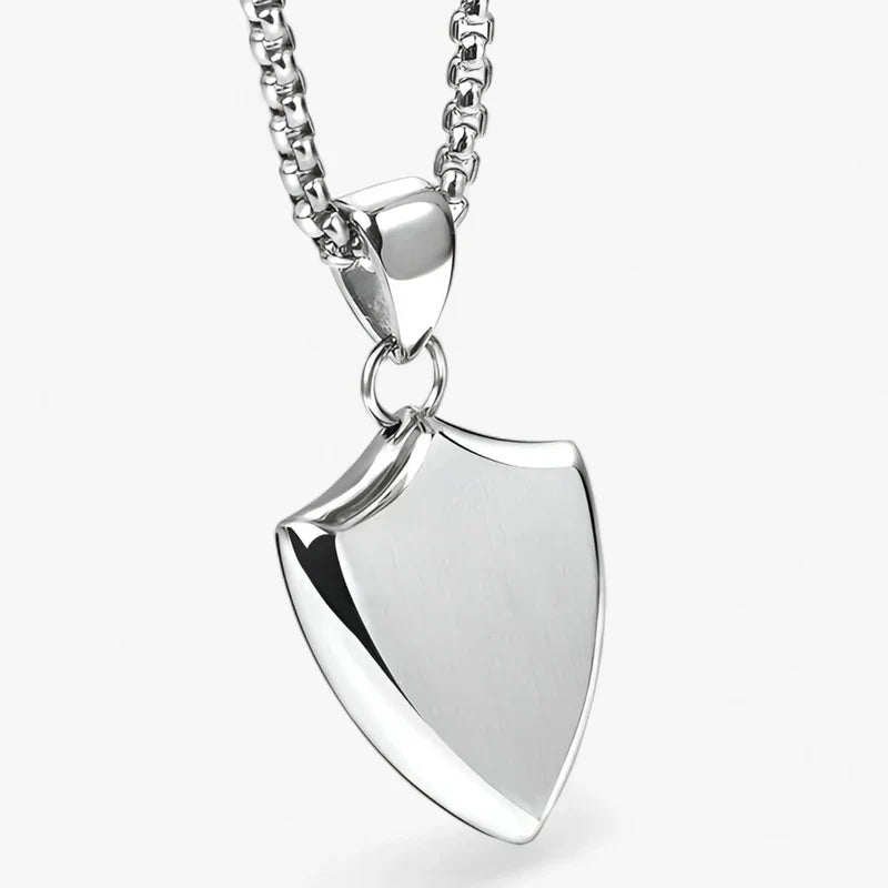 Variant image for Halsband Herr Skölddesign Rostfritt Stål Elegant Accessoar-1